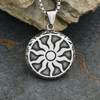 Sun God Pendant Necklace — Stainless Steel