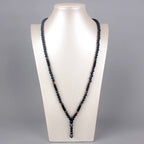 6mm Lava Stone Tiger-eye Beaded Necklace for Men and Women with Buddha Head Pendant