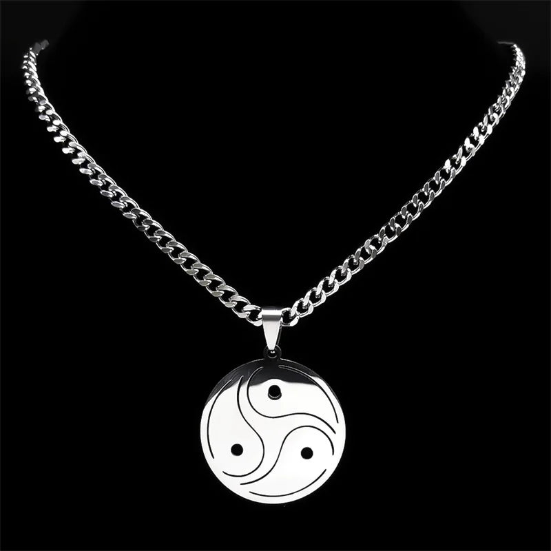 BDSM Symbol Pendant Necklace — Silver