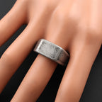 Vintage Polished Square Signet Ring — Stainless Steel