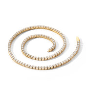 4MM Iced Out Tennis Chain — Stainless Steel
