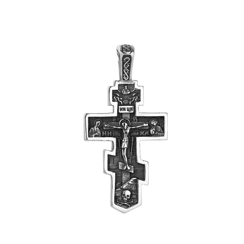 Fashion Stainless Steel Jesus Cross Crucifix Pendant For Men Women Punk Hip Hop Necklace Religion Amulet Jewelry Gifts Wholesale