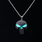 Gothic Dark Skull Stainless Steel Pendant Necklace