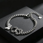 Gothic Spider Butterfly Chain Bracelet for Men — Stainless Steel