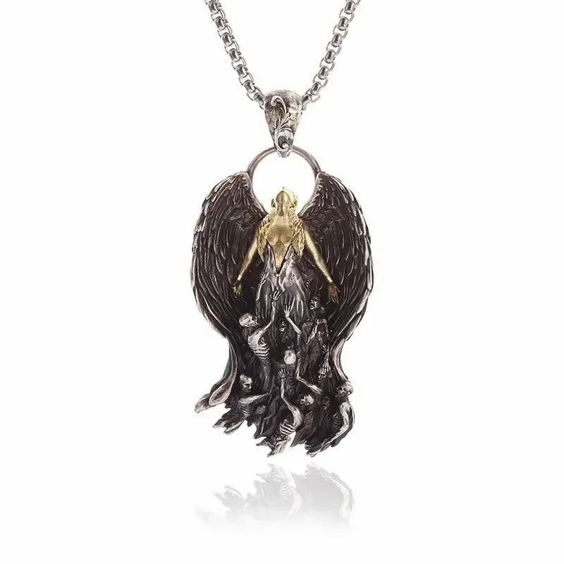 Angel Stainless Steel Pendant Necklace