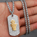 Minimal Pendant Necklace — Stainless Steel