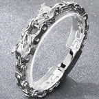 Double Wolf Head Link Chain Bracelet for Man 316L Stainless Steel Biker Charm Bracelets Vintage Punk Motorcycle Viking