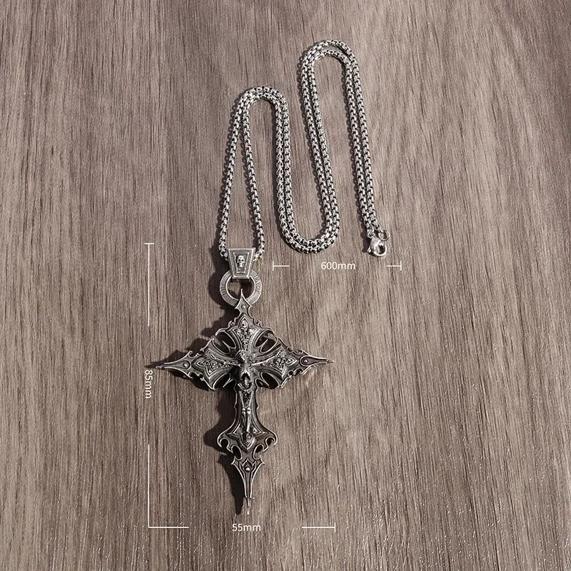 Skull Cross Pendant Necklace