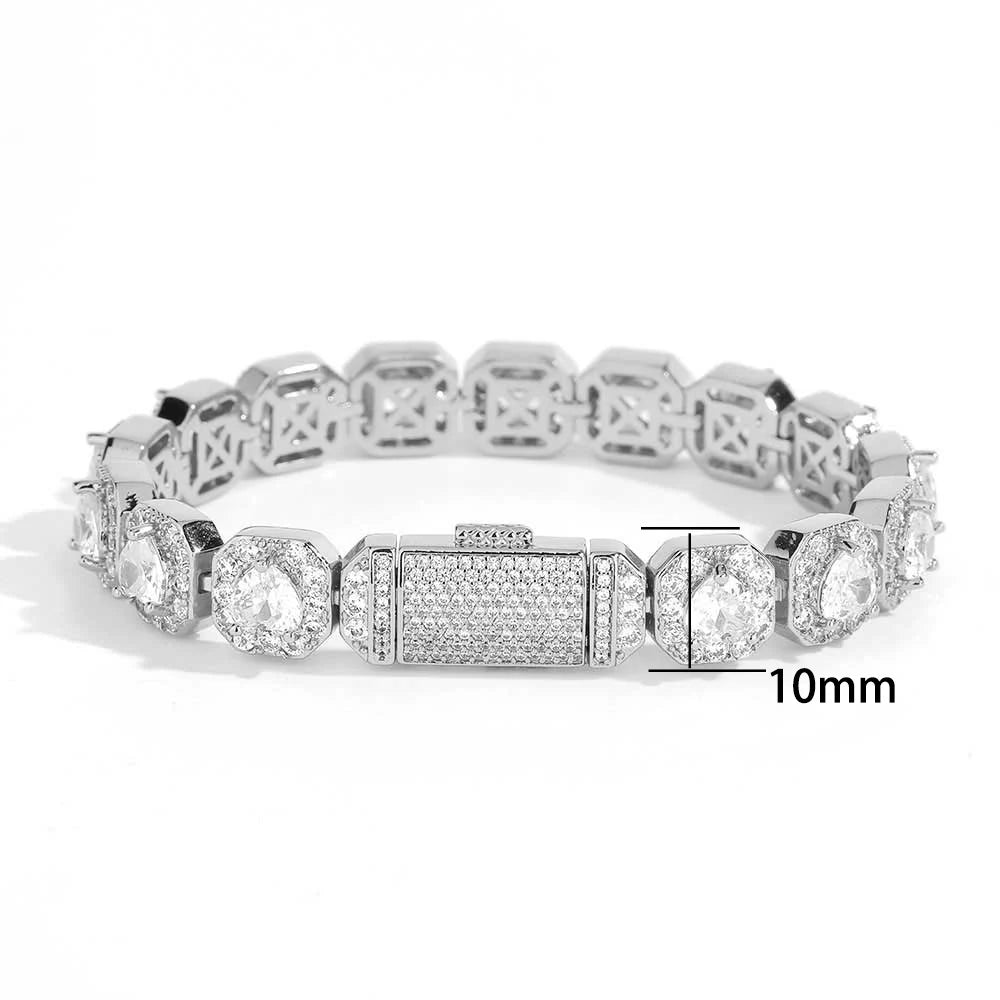 Tennis Chain Necklace Stainless Steel 7/10/12MM