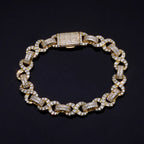 Iced Out Infinity Bracelet Stainless Steel 10MM