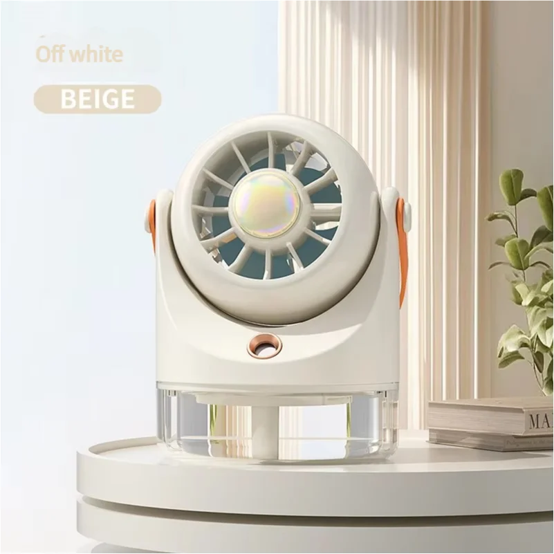 MEET SUN usb charging mini electric fan desktop spray air conditioning fan 3 grade air conditioning water-cooling fan