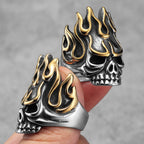 Skull Fire God Ring Stainless Steel