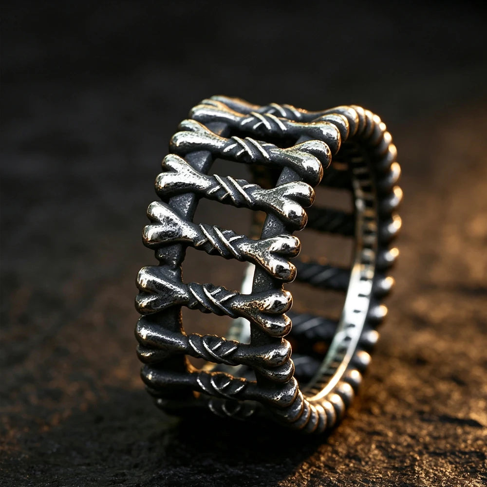 Gothic Skull & Bone Ring for Men and Women — Stainless Steel