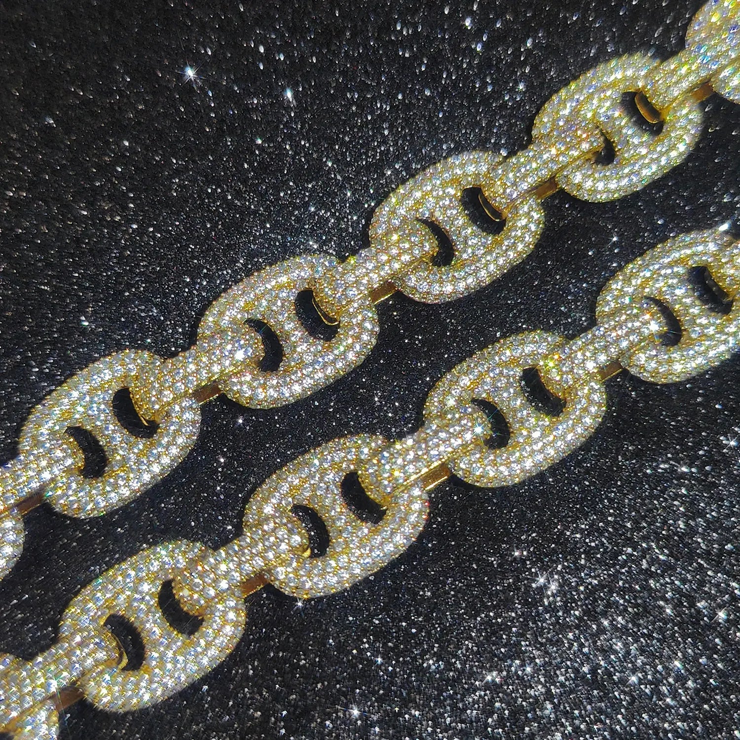 Iced Out Cuban Chain Necklace Stainless Steel 16MM