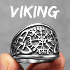 Compass Celtic Ring — Stainless Steel