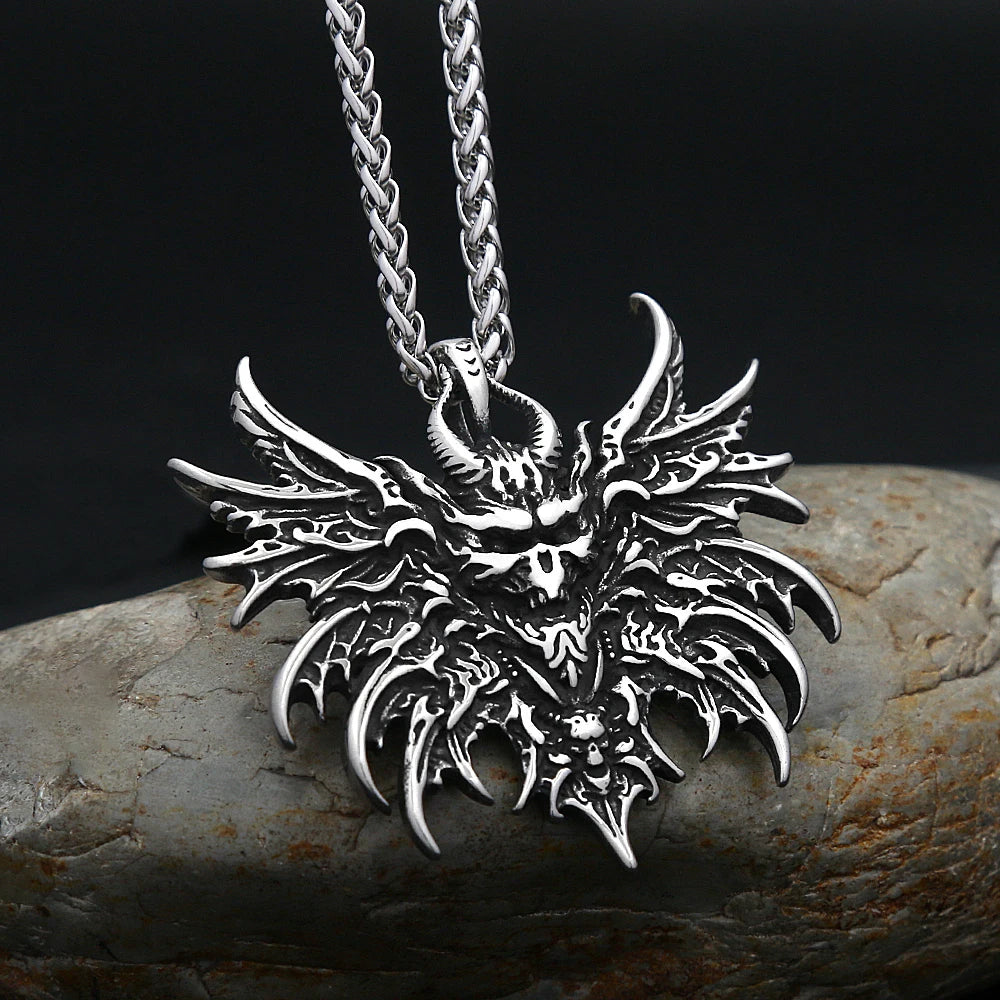 Skull Pendant Necklace — 316L Stainless Steel