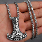 Original Viking Stainless Steel Thor Hammer Multiple Styles Domineering Unisex Necklace Pendant Boyfriend Gift