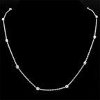 Length 60cm Ball Bead Chain Necklace for Women Men Stainless Steel Gold Sliver Black Color Fashion Jewelry Accessories
