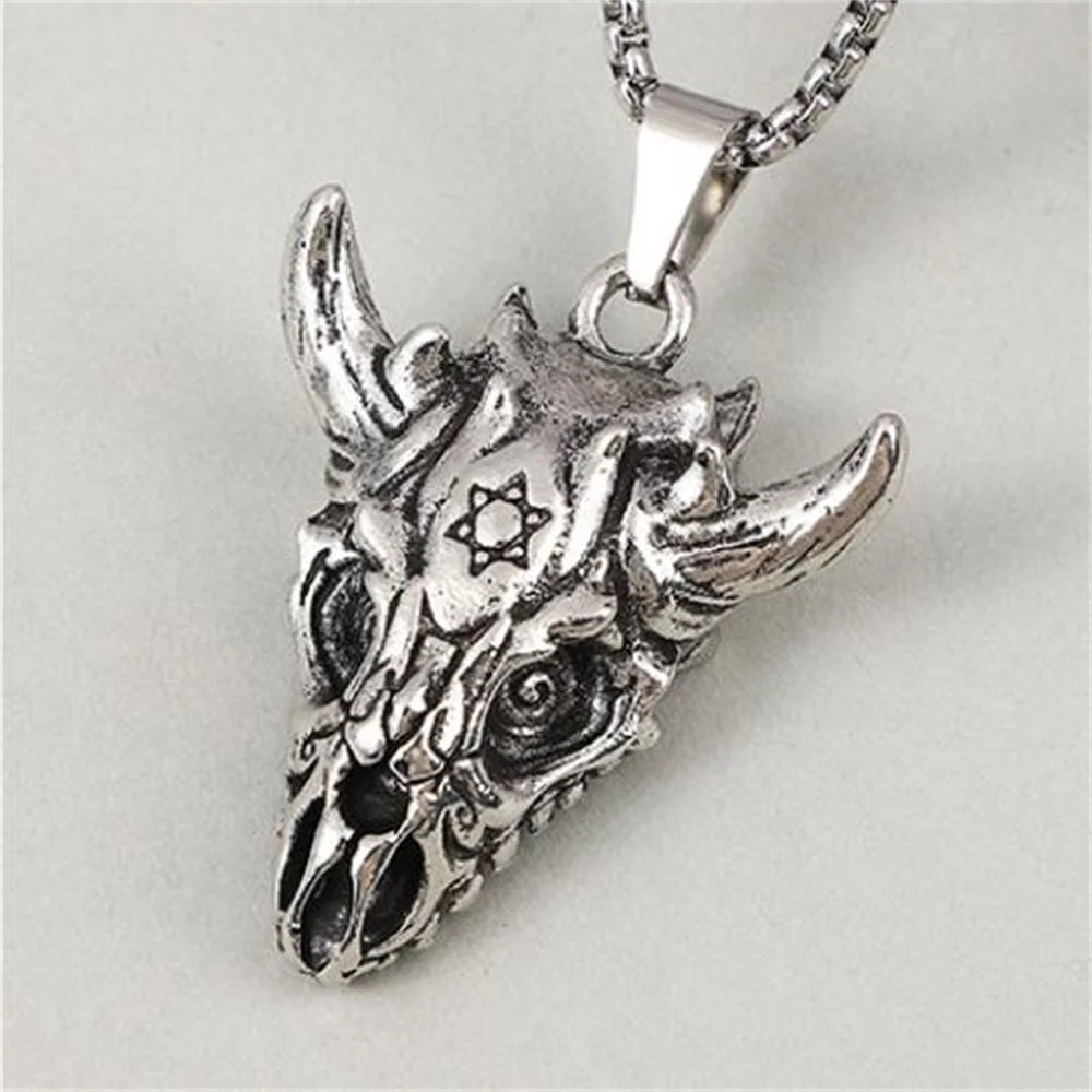 Skull Cross Pendant Necklace