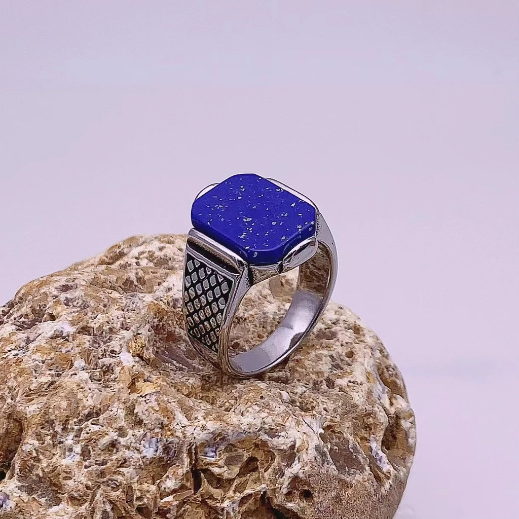 R3351 Men's High Quality Stainless Steel Multiple Color Styles Onyx Rings Jewelry Professional Factory Made