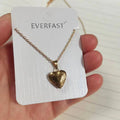 Tiny Heart Locket Pendant Necklace