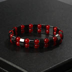 Fashion Wave Hematite Magnetic Bracelet Men Original Beaded Hematite Energy Bracelets for Women Positive Energy Jewelry