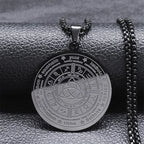 Witch Irish Knot Astrology Stainless Steel Necklace Women/Men Triquetra Pagan Wheel of the Year Necklaces Jewelry N3155S02
