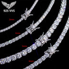 925 VVS Moissanite Star Chain Bracelet Hip Hop Jewelry Bling Iced Out Tennis Cross Bracelet Sterling Silver with GRA 7/8inch