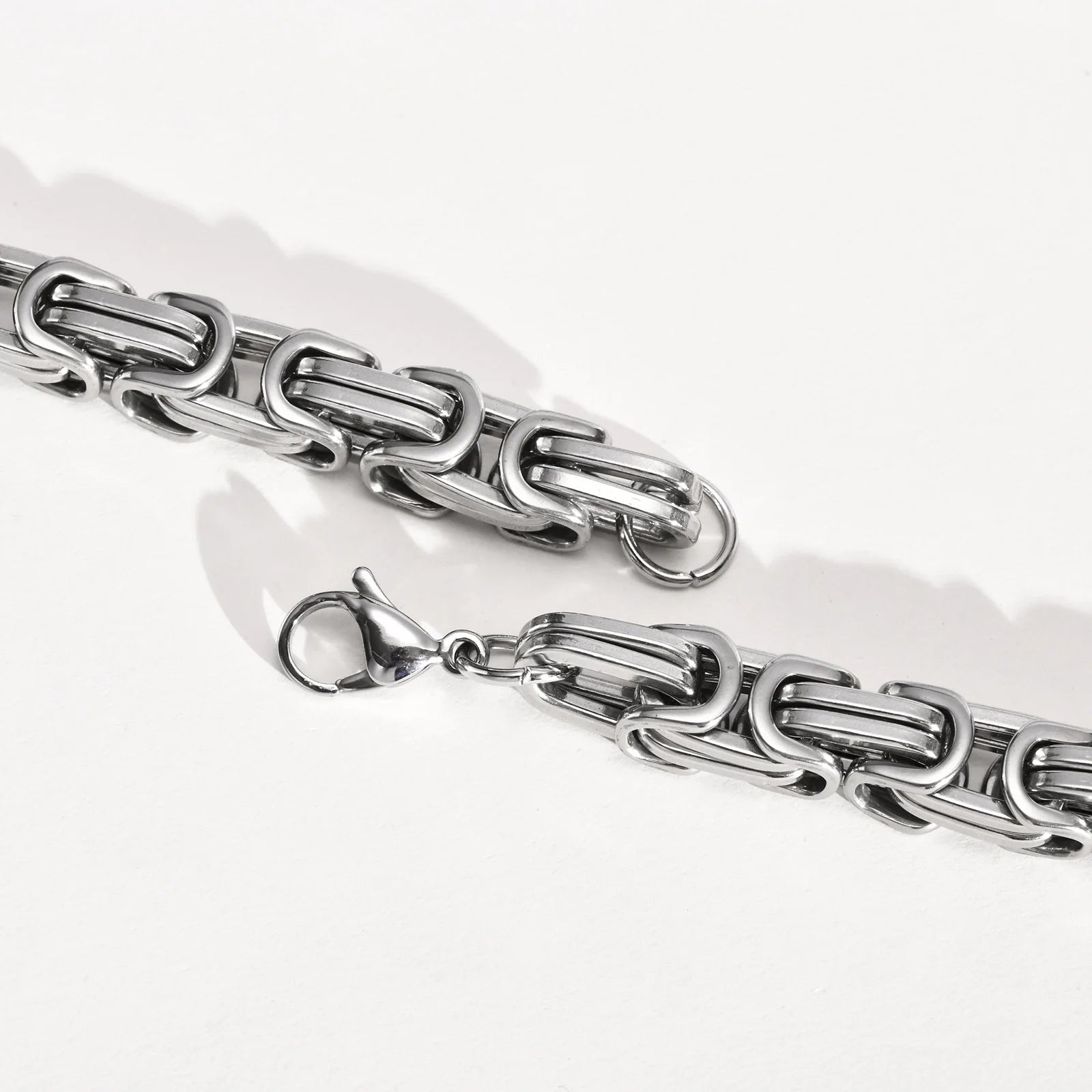 Byzantine Chain Bracelet 8mm — Stainless Steel