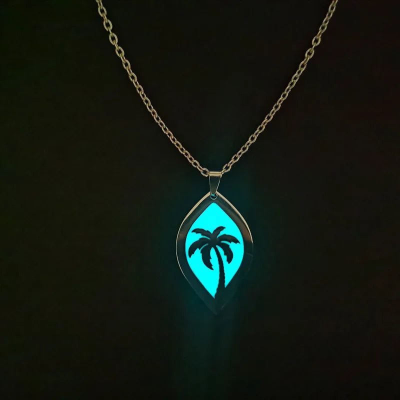 Luminous Heart Pendant Necklace — Stainless Steel