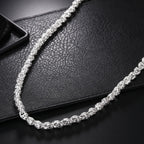 Men's Geometric Bracelet and Necklace Set 60cm and 20cm