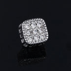 Iced Out Magnetic Ear Clip — Silver