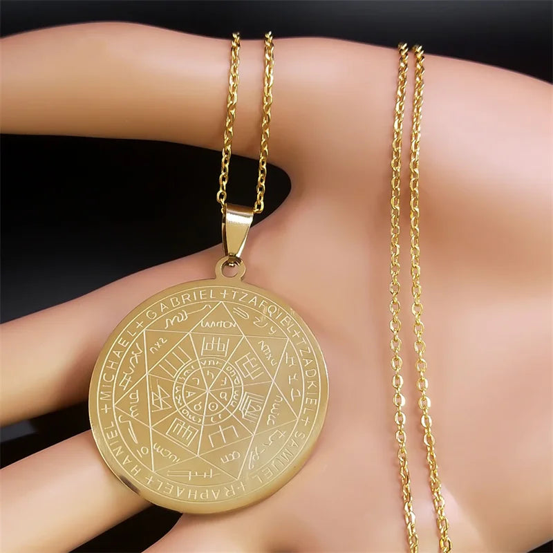 Seal of Seven Archangels Pendant — Stainless Steel