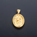 Jesus Cross Gold Pendant Necklace