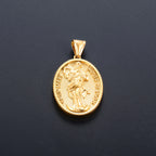 Jesus Cross Gold Pendant Necklace