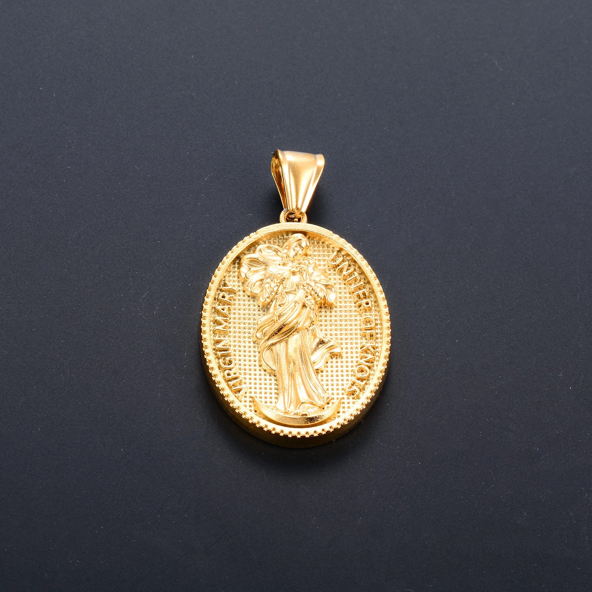 Jesus Cross Gold Pendant Necklace