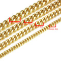 VCT 18mm Long Lock Rectangular Zircon Prong Set Cuban Necklace Ice Crystal Small Crystal Zircon Chain Hip Hop Rock Jewelry