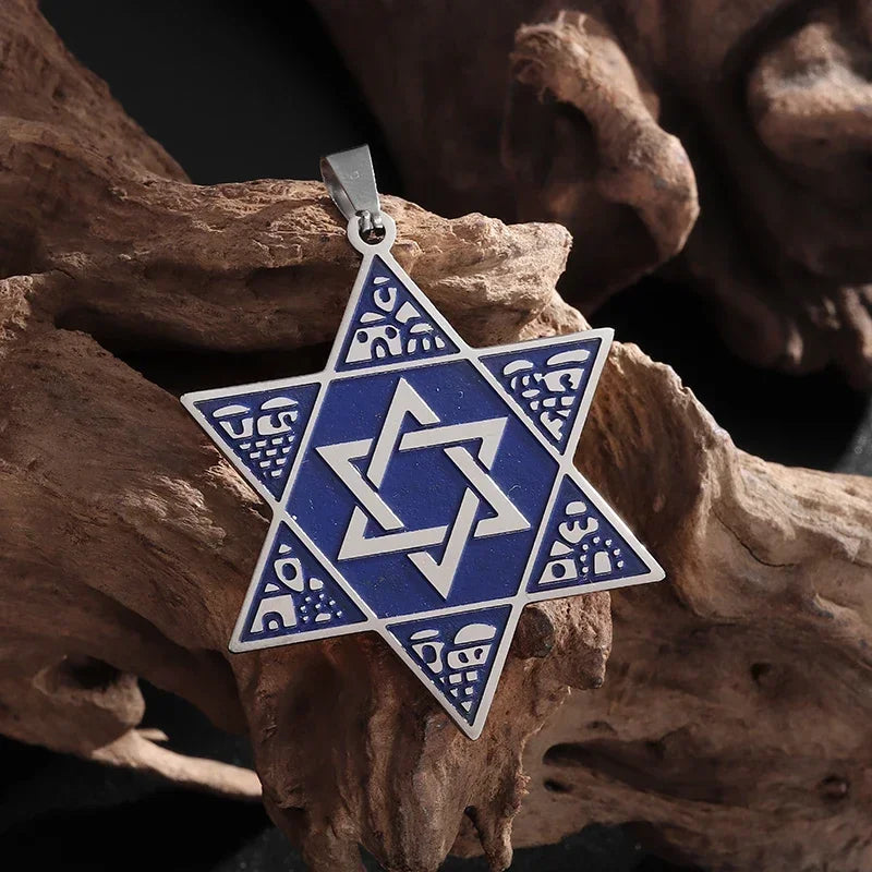 Stainless Steel Solomon Flower of Life Chakra Spirituality Necklace Archangel Sacred Geometry Metatron Pendant Jewelry Men Women