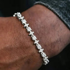 Round Stone Star CZ Bracelet — Stainless Steel