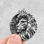 Classic Lion Viking Pendant — Stainless Steel