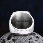 Freeshipping Fashion 2024 New 316L Stainless Steel Freemasonry Ring With Pattern For Man Biker Jewelry For Boyfriend
