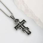 Orthodox Jesus Stations of the Cross Necklace — Stainless Steel