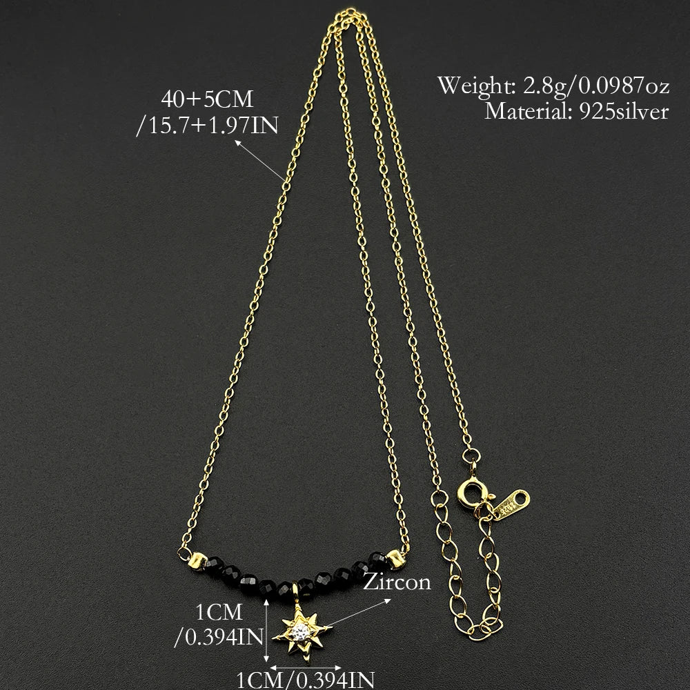 925 Silver Starburst Pendant — Silver