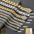 Two-Tone Cuban Chain Necklace VVS Moissanite