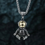 Astronaut Stainless Steel Pendant Necklace