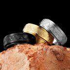 Illuminati Eye Spinner Ring — Stainless Steel