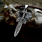 Celtic Sword Pendant — Stainless Steel