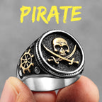 Viking Pirate Skull Ring — Stainless Steel
