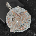 City Skyline Pendant Necklace Two-Tone