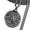 Tree Of Life Steel Pendant Yggdrasil Nordic Punk